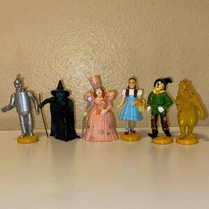 Vintage Wizard of Oz Collectible Figurines Set Dorothy Wicked Witch Scar Glinda